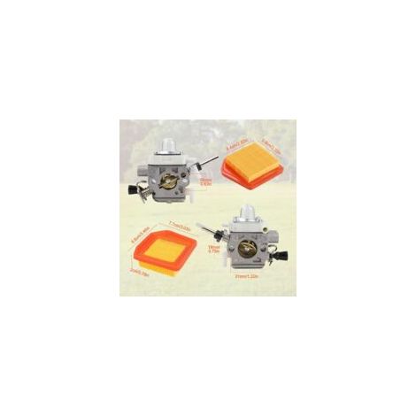 Kit carburateur 4147-120-0625 pour FS240, FS240C, FS240R, FS240RC, FS260C, FS260R, FS360C et FS410C avec filtre à air 41471410300, comprenant filtre à air, bougie d'allumage, joint d'huile et durite.