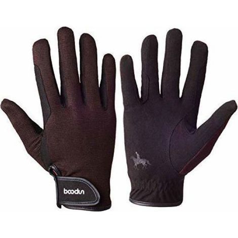 Gants équestres respirants pour hommes et femmes, doux, compatibles avec écrans tactiles, usage équitation tout terrain (1/2)