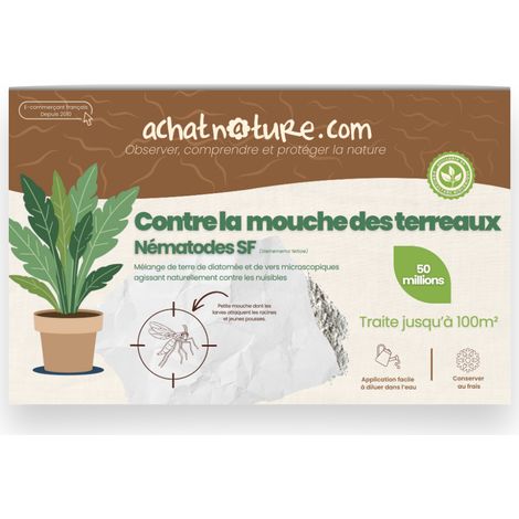 Nématodes SF contre mouches des terreaux - 50 millions - 100 m²