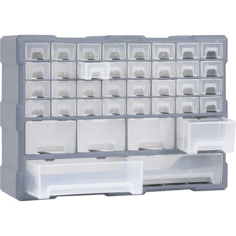 Organisateur multi-tiroirs avec 38 tiroirs 52x16x37,5 cm