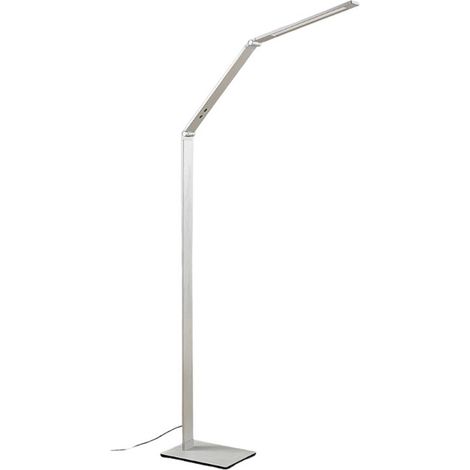 LED Stehlampe "Nicano" aus Aluminium dimmbar für Arbeitszimmer & Büro von Lucande (1/5)
