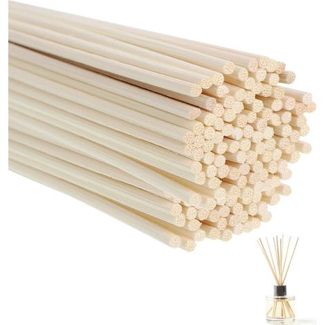 100 Pcs Batonnets Diffuseur Parfum,Baton Diffuseur De Parfum,25cm x 3mm  Bâtonnets De Diffuseur à Roseaux,Bâton Reed Diffuseur,Recharge Diffuseur Bâtonnet Pour Cuisine,Bain,Salon