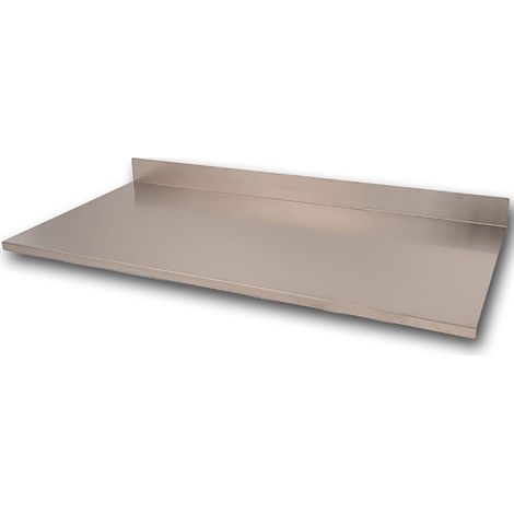 Tagliere Spianatoia per Alimenti Professionale con Alzatina 120x50 AISI 304 (1/5)