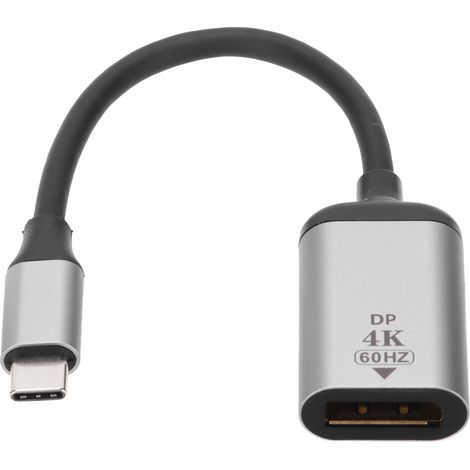USB-C-auf-DisplayPort-4K-60Hz-Adapter, USB-C-auf-DP-Konverter, kompatibel mit MacBook (1/5)