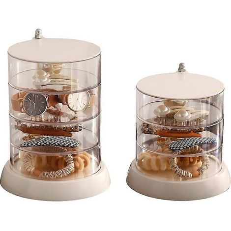 Boîte de rangement rotative à 360° pour accessoires de cheveux, boîte à bijoux, pour une organisation optimale. (1/5)