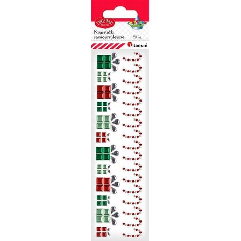 Cristales autoadhesivos para regalos y bastones, 29 unidades.
