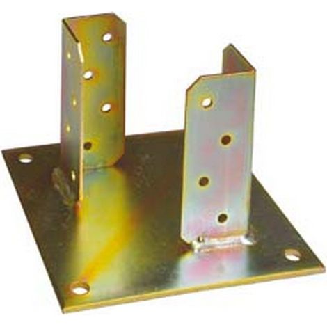 2PZ SUPPORTO PAVIMENTO PIASTRA TRAVE BASE MM.220X220 TRAVE
