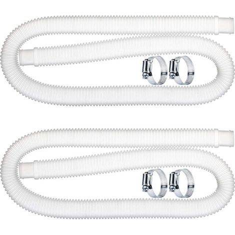 2 pcs Tuyau De Rechange De Piscine 32mm, Pctuyau De Piscine, Tuyau de Remplacement de Pompe de Filtration de Piscine (1,5 M) pour Intex 300 330 530 1000 GPH (1/5)