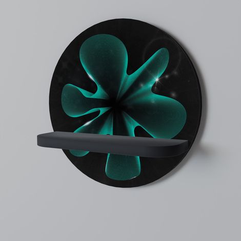 ELECTRIC ILLUSION Rundes Regal Schwarz (1/5)