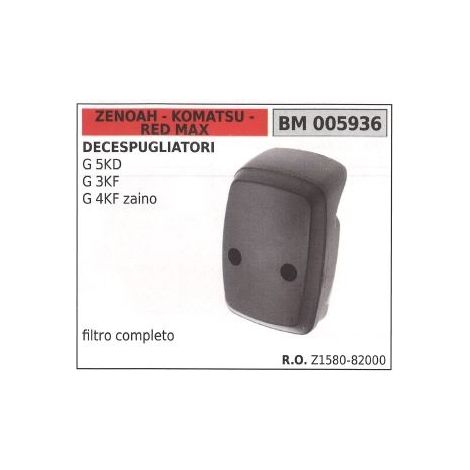 ZENOAH filtro de aire y tapa para desbrozadora de mochila G 5KD 3KF 4KF 005936