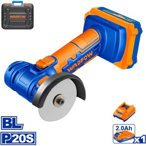 Miniamoladora Inalámbrica Wadfow 20V con Batería 2.0Ah y Cargador (1/5)