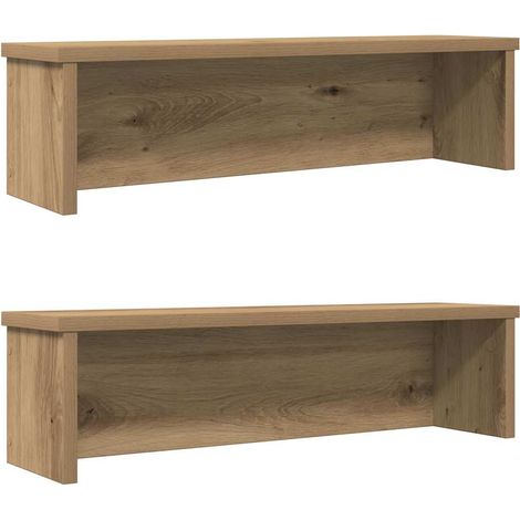 Küchenregale Stapelbar 2 Stk. Artisan-Eiche 50x15x16 cm