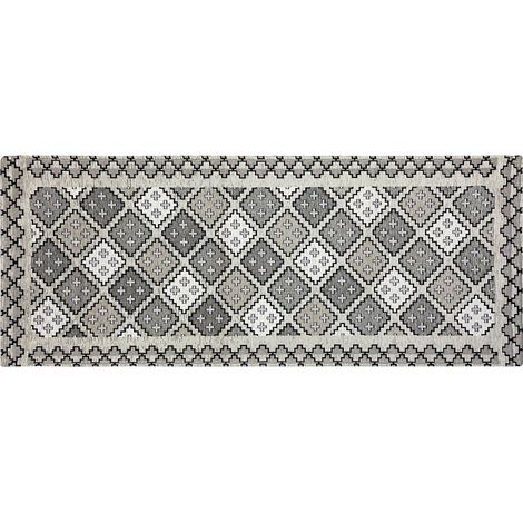 Tappeto In Morbida Ciniglia Corridoio Soggiorno Ingresso Passatoia Cucina Lavorazione Jacquard Camera Scendiletto Prodotto Italiano Antiscivolo Dis2 Tortora - 55x115cm