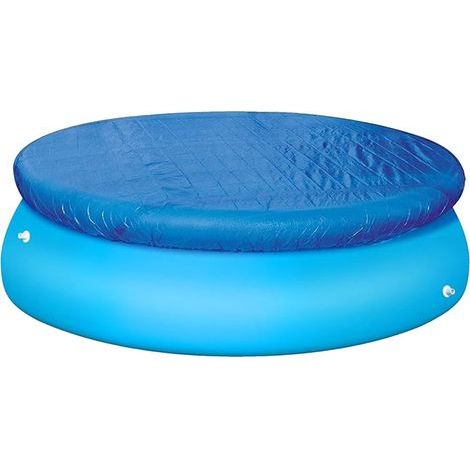 Runde Poolabdeckung (1,8 m Durchmesser) - Einfache Montage - Staubabweisend - Für aufblasbare und Aufstellpools (183 cm) (1/5)