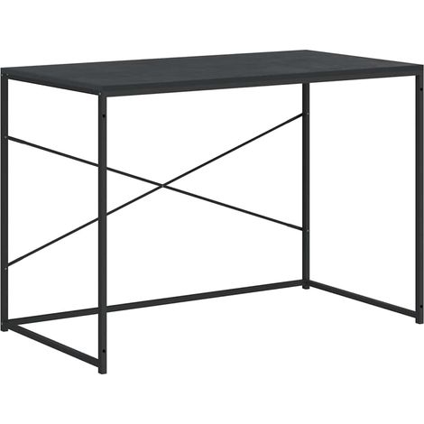 vidaXL Escritorio de ordenador aglomerado negro 110x60x70 cm (1/2)
