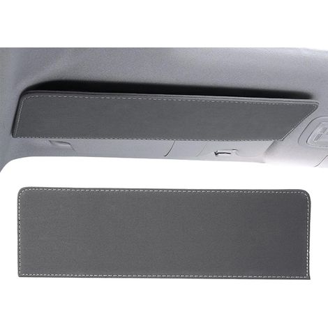 Extensión de visera solar para automóvil, panel de bloqueo solar de cuero, accesorio interior antideslumbrante, extensión de visera solar ajustable para sedán, camión, conducción diurna y nocturna (1/5)