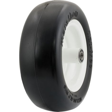 Pneu de Tondeuse à Gazon sans crevaison 11 x 4,00 sur Roue, moyeu centré de 5 Pouces. Roulement 5/8" (1/5)