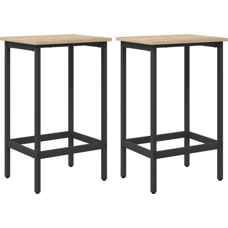 Maison Exclusive - Barhocker 2 stk. Sonoma-Eiche 40 x 32 x 64 cm (1/5)