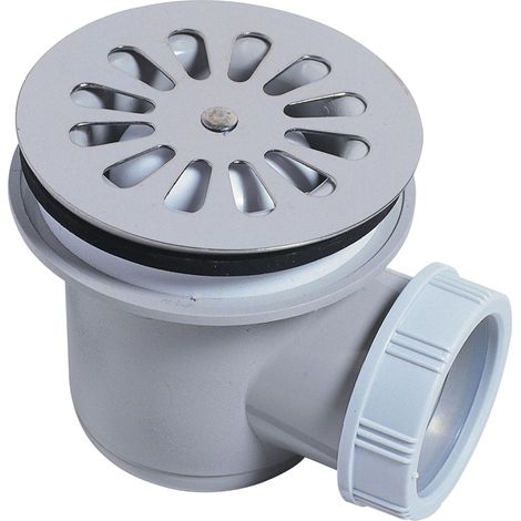 Wirquin 30724002 - Piletta doccia Ø60 in ABS grigio con uscita orizzontale (1/3)