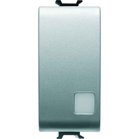 Interruttore Bipolare 250V AC 16AX 1M Illuminabile Titanio Chorusmart GW-14005