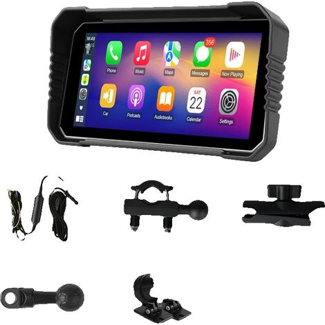 DVR de moto, connectivité sans fil, système à double caméra, Caméra de moto, Aucun (1/2)