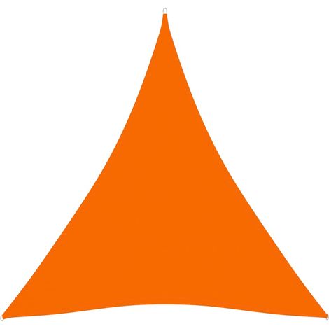 Vela parasol triangular de tela Oxford 36 x 36 x 36 m naranja 020009817