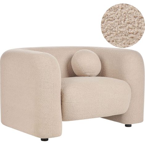 Sessel LEIREN Bouclé Beige