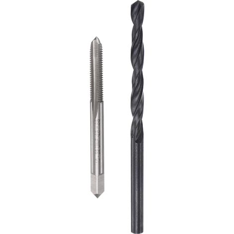 Ensemble de Tarauds et Forets, Taraud UNF 10-32 et Foret Hélicoïdal en Oxyde Noir de 5/32 Pouces, Kit D'Outils de Réparation pour le Taraudage (1/5)
