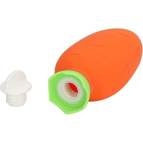 Bouillotte en silicone en forme de carotte pour eau chaude et froide (1/5)
