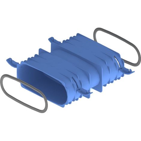 Kermi x-well Verbinder Luftkanal flach 132x52 mm
