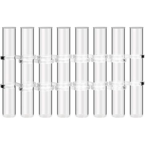 8 PièCes Vase à Fleurs à CharnièRe Tube à Essai en Verre Transparent Porte-Fleurs Suspendu pour la DéCoration IntéRieure, L (1/4)