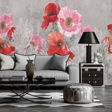 Papier peint Gray Meadow - 150 x 105 cm (1/4)