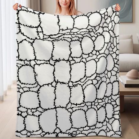Couverture de lit en polaire confortable, douce, chaude et légère en microfibre,6080 pouces (1/4)