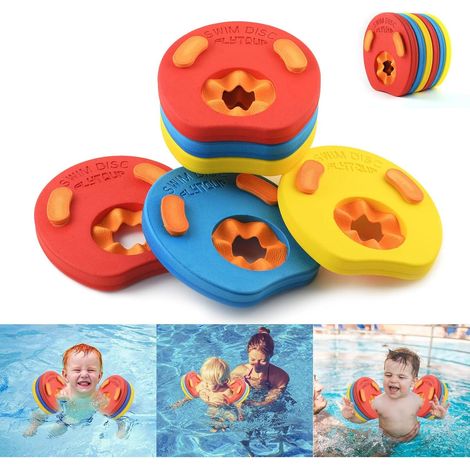 Swimming Armbands for Children, 6PCS Baby Armbands, Dolphin Armbands, Made of Foam, Pool Floating Discs (1/5)