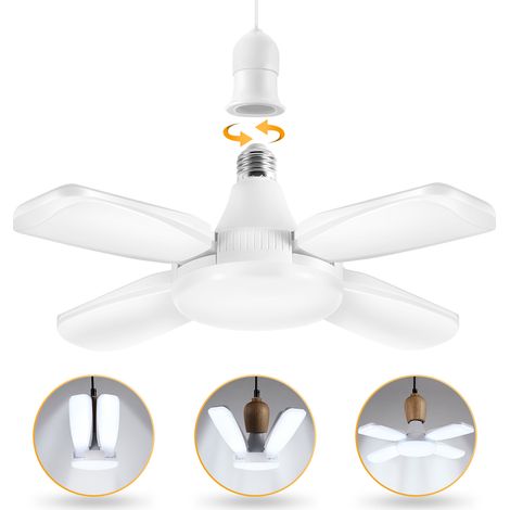 Ampoule LED E27 60W pour garage, 6500K, tension 165-265V AC, éclairage puissant (1/5)