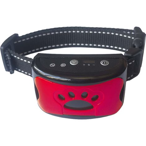 Collier Anti-aboiements - Détecteur Intelligent par Microphone - Réglage Automatique du Bruit Ambiant - Vibrations et Sons Progressifs - Rechargeable Étanche - 1 Pièce (1/5)