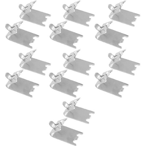 14 pinces de fixation pour étagère de congélateur de 1,5 mm, en acier inoxydable 304, avec boucle. Pince de support pour étagère de réfrigérateur. (1/5)