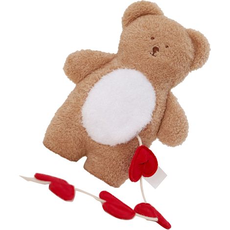 Peluche pour chien en forme d'ours mignon, avec couineur, résistante aux morsures et douce, idéale pour les chiens de compagnie. (1/5)