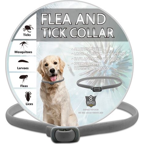 Collier Anti Puces - Pour Chat - Résistant À L Eau - À Base D Huiles Essentielles Naturelles - Réglable - 1 Pièce (1/5)