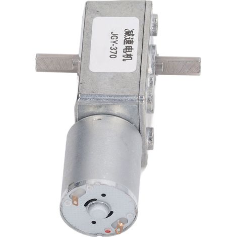 Moteur réducteur 12V 18 tours/min double arbre autobloquant réversible avec support de montage (1/5)