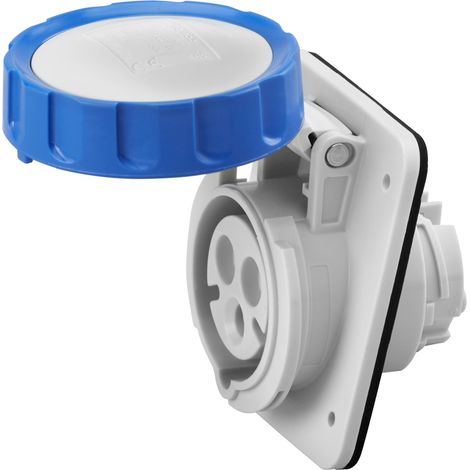 GEWISS GW62227H - Presa Fissa Inclinata 10° HP IP67 2P+T 16A 230V 6H (1/4)