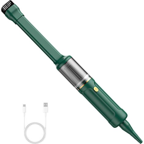 Handstaubsauger 20000Pa, Handstaubsauger - Kabellos Akku Handstaubsauger Kleinundhandlich, HoherLeistung , für Auto, Haus, Küche, Tierhaare,Grün (1/5)