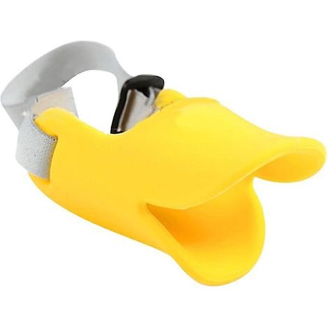 (jaune L) Bouche De Chien Bec De Canard Anti-morsure Bouche Et Nez Anti-morsure Bouche Pour Animal De Compagnie Matriau En Silicone Anti-morsure (1/5)