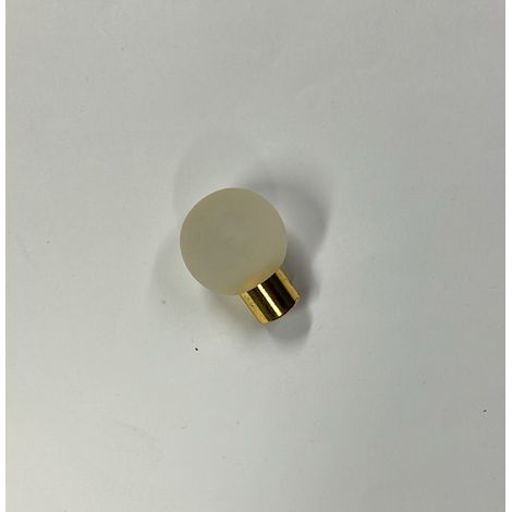 CONNEX - POMOLO IN VETRO BIANCO BASE ORODIAMETRO 25MM