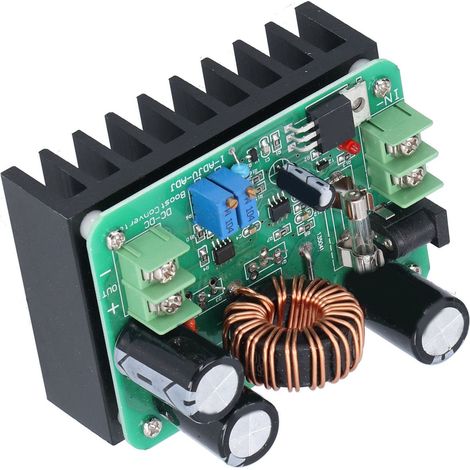 Einstellbarer 600-W-DC-CV-Aufwärtswandler, 10–60-V-DC-DC-Boost-Modul zur Stromversorgung von PCs und Computergeräten (1/5)