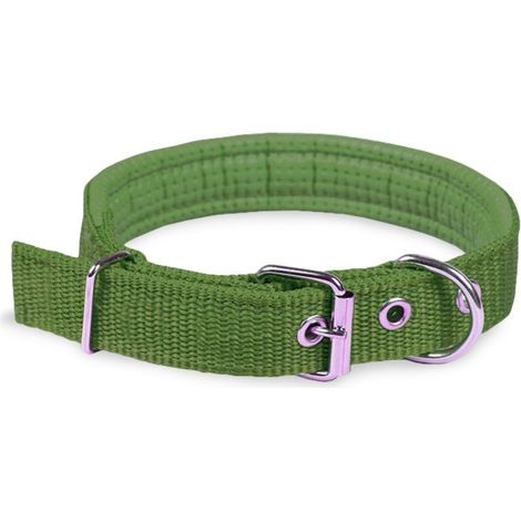 Collar para perros en diferentes colores (58 x 3 cm) mod. PHOENIX – TALLA M  Color: Verde