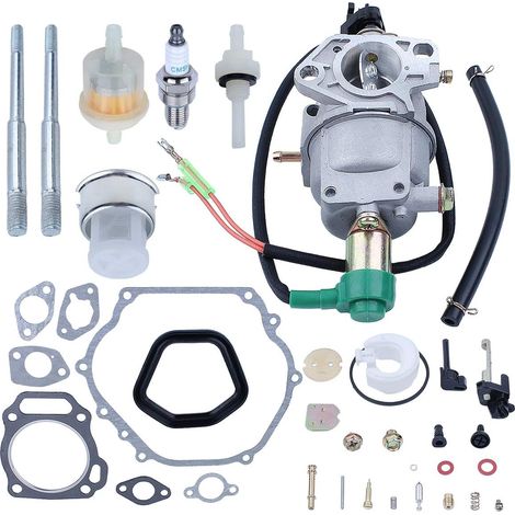 Carburateur Adefol avec kit de réparation pour Honda GX390 GX340 11HP 13HP Moteur 4 temps Tondeuse à gazon Motoculteur Remplace 16100-ZF6-V01 5244827 (1/5)