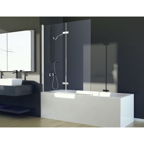 Pare-baignoire Lumix Chrome 100x145cm (1/3)