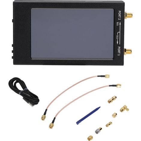 Analyseur de réseau vectoriel 10kHz-1.5GHz, écran tactile 4,3 pouces, testeur d'antenne VNAF pour composants électroniques. (1/5)