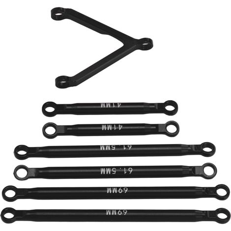 Tige de Suspension en Aluminium pour RC 1/24, Pièce de Châssis pour Crawler Off-Road Noir (1/5)